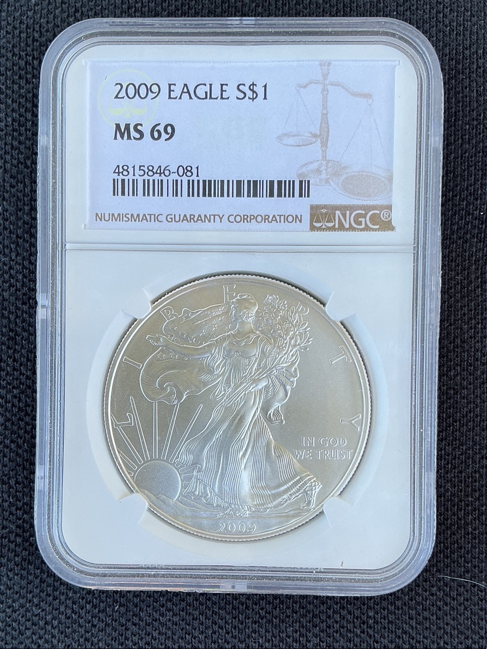 NGC 2009 American Silver Eagle MS69 - Silver Coin (Silver)